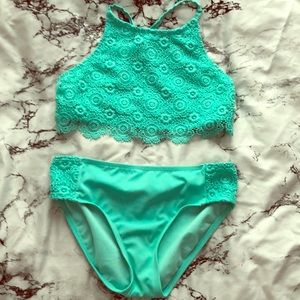 Justice Turquoise Swimwear